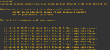 real time traffic capture in ASA CLI
