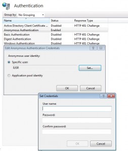 IIS authentication