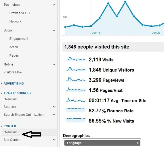 google analytics data