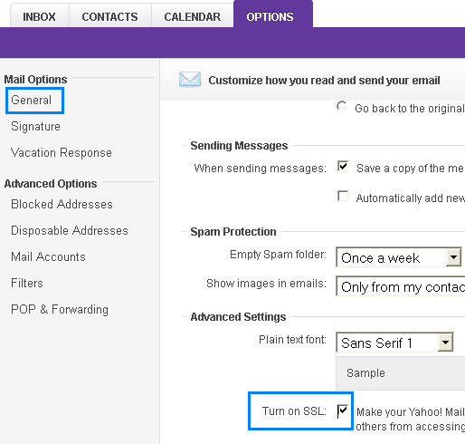 Setting up a Yahoo email account 