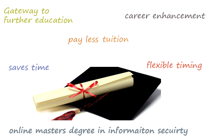 benefits of online masgter degree in information security